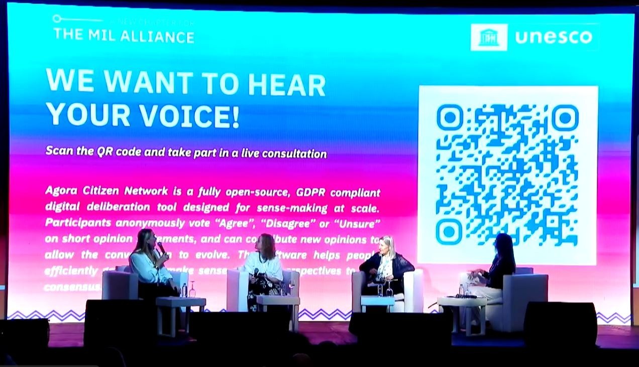 UNESCO MIL Week participants using Agora for digital deliberation